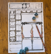 Image 3 of D&D Character Sheet New Version 2024 • FR / EN 