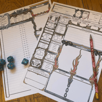 Image 1 of D&D Character Sheet New Version 2024 • FR / EN 