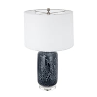 Image 4 of D16.9''xH28'' Ellis Glass Table Lamp