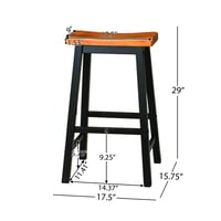 Image 4 of Wood 29' SADDLE STOOL