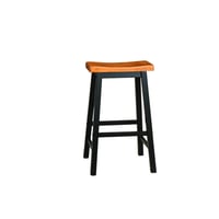 Image 5 of Wood 29' SADDLE STOOL
