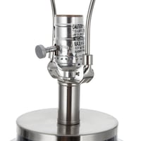 Image 5 of D16.9''xH28'' Ellis Glass Table Lamp