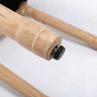 Image 11 of French Style Solid Wood Frame Antique Painting Linen Fabric Back Dining Chair