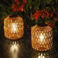 Image 9 of Solar Lanterns Outdoor Waterproof Rattan Decorative Tabletop and Hanging Lights