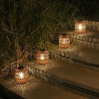 Image 14 of Solar Lanterns Outdoor Waterproof Rattan Decorative Tabletop and Hanging Lights