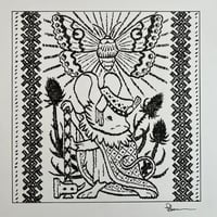 Image 2 of Embroidered Bookplate Original Art