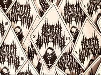 Death Worship White and Black Leather Patch
