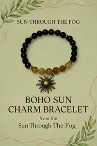 Image 5 of Boho Sun Charm Bracelet • November