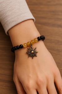 Image 3 of Boho Sun Charm Bracelet • November