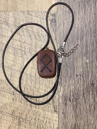 Image 3 of Ancient Viking Rune Othala Symbol Necklace