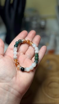 Image 4 of Forest Moon Green Agate Bracelet 