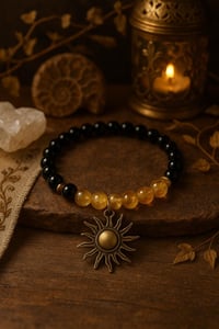 Image 4 of Boho Sun Charm Bracelet • November