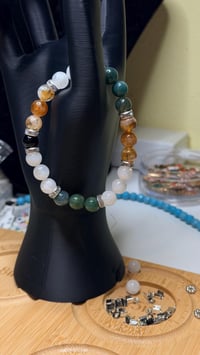 Image 5 of Forest Moon Green Agate Bracelet 
