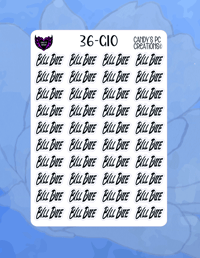 Image 11 of Bill Due G Font G-G24