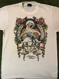 Image 2 of Vintage single stitch 1991 AM-JAM Tattoo Exposition Spider Webb T-shirt Medium