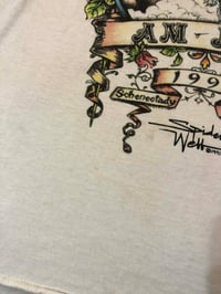 Image 3 of Vintage single stitch 1991 AM-JAM Tattoo Exposition Spider Webb T-shirt Medium