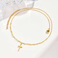 Image 4 of Golden Faith Cross Necklace