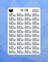 Image 12 of Bill Due G Font G-G24