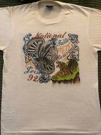 Image 2 of Vintage Single Stitch ‘92 National Tattoo Convention T-shirt by Sailor Barney S/M