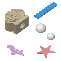 Digital 3MF File Little Mermaid Soap Holder