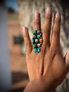 Full Turquoise with Orange Spiny Ring 