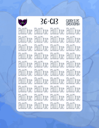 Image 14 of Bill Due G Font G-G24