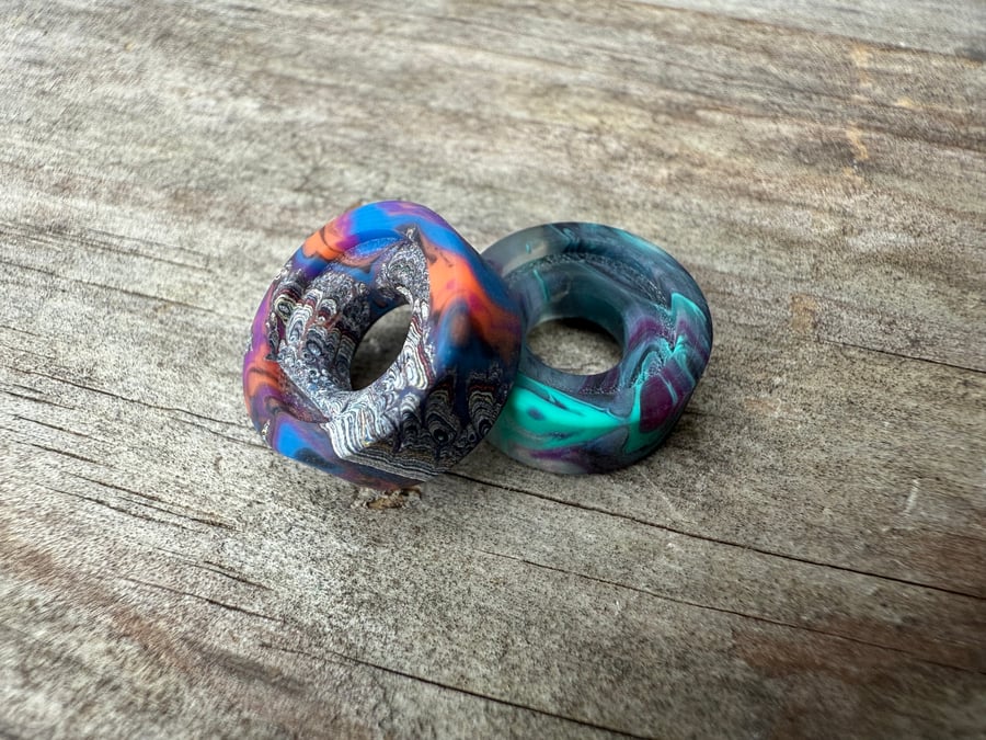 Image of Fordite and Acrylic LBB 2 Pack #4