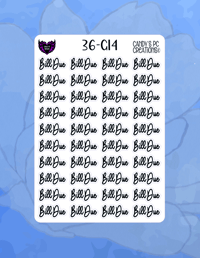 Image 15 of Bill Due G Font G-G24