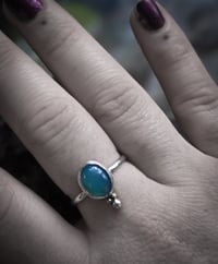 Image 3 of Blue agate ring