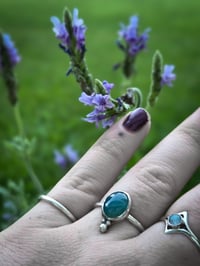 Image 1 of Blue agate ring