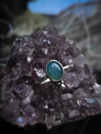 Image 2 of Blue agate ring