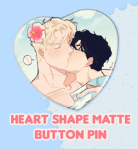 Roses and Champagne Heart button pin 