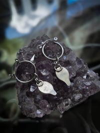 Image 3 of Blue agate earrings 