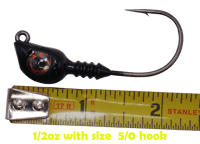 Image 2 of "Wide Eye" Jig Head (3 Pack) Black