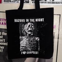 I LOVE CORPSES TOTE BAG