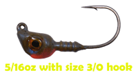 Image 4 of "Wide Eye" Jig Head (3 Pack) Blue Gill