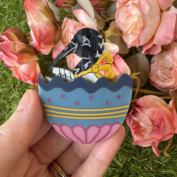 Image of Easter Surprise Brooch - Ibis