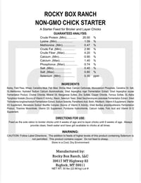 Rocky Box Ranch Non-GMO Chick Starter – 20% Protein