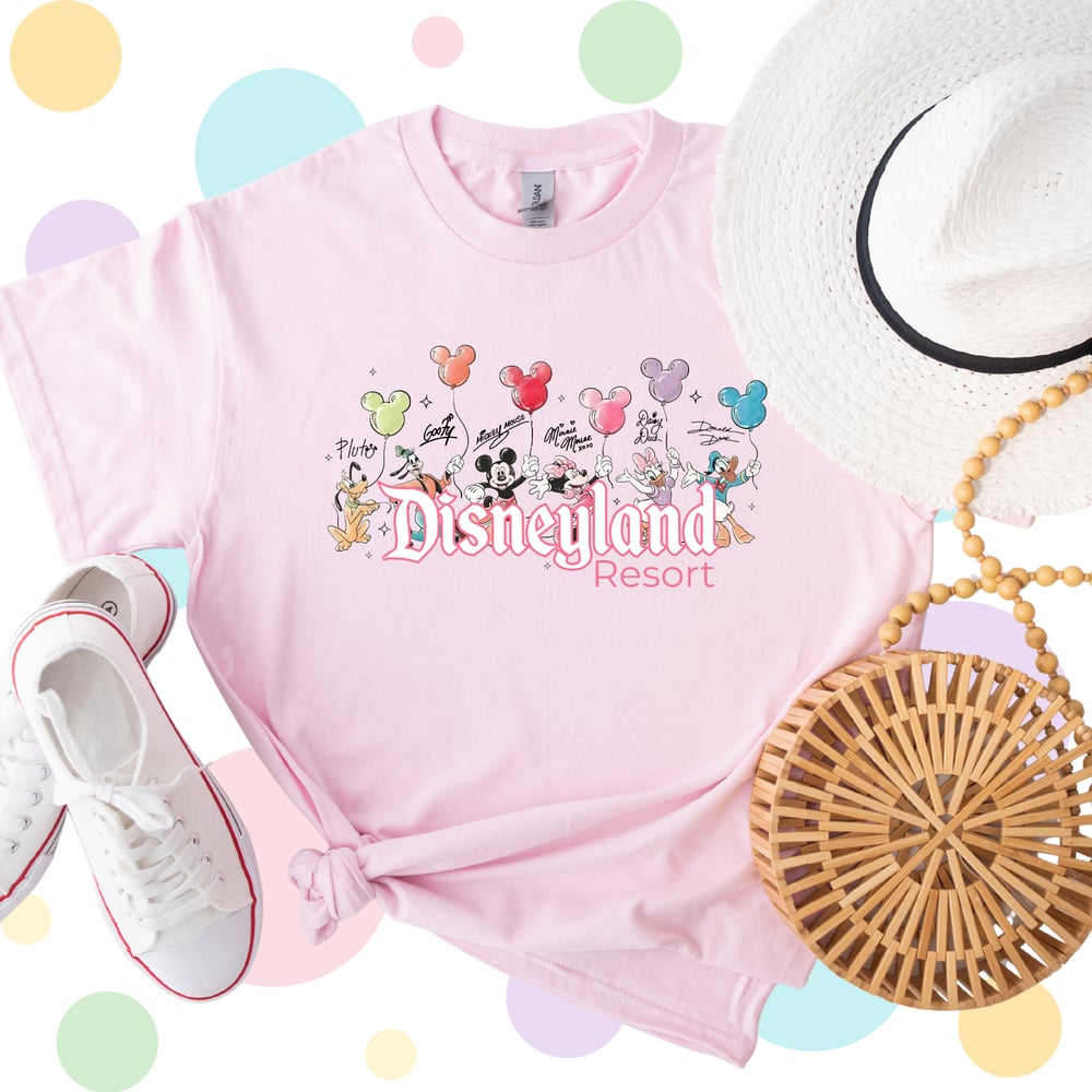 Image of Mickey and Friends with Balloons