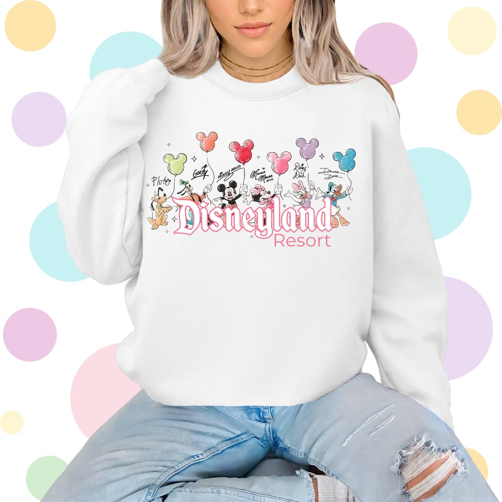 Image of Mickey and Friends with Balloons