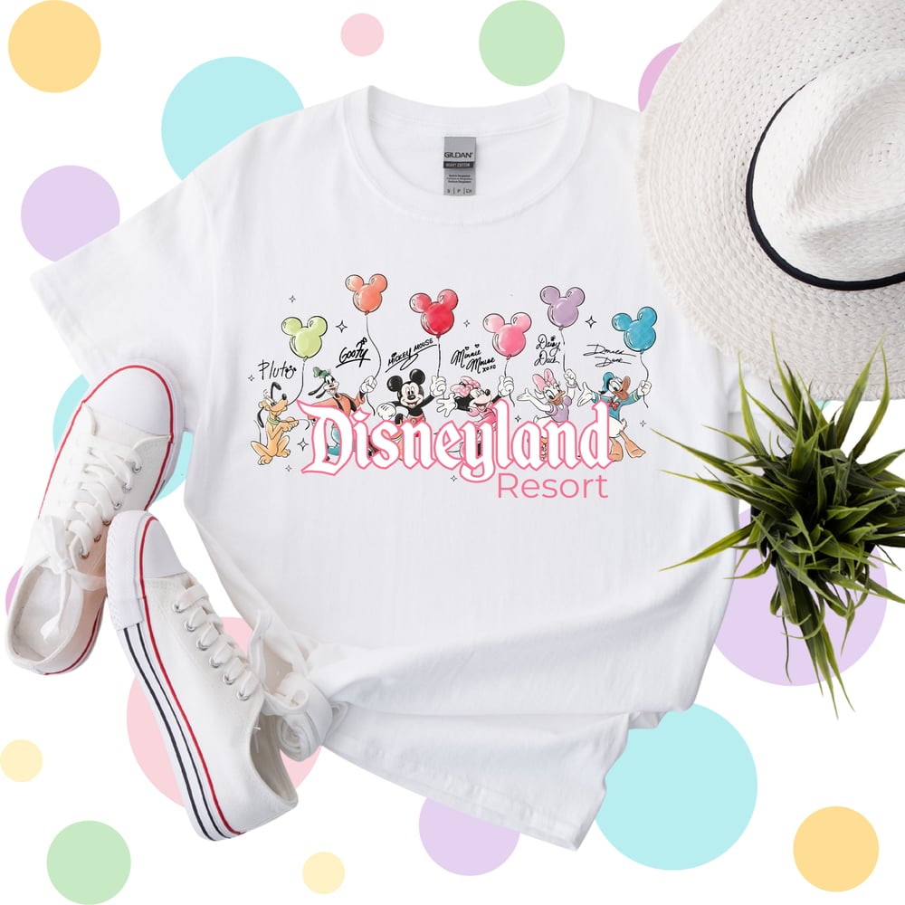 Image of Mickey and Friends with Balloons