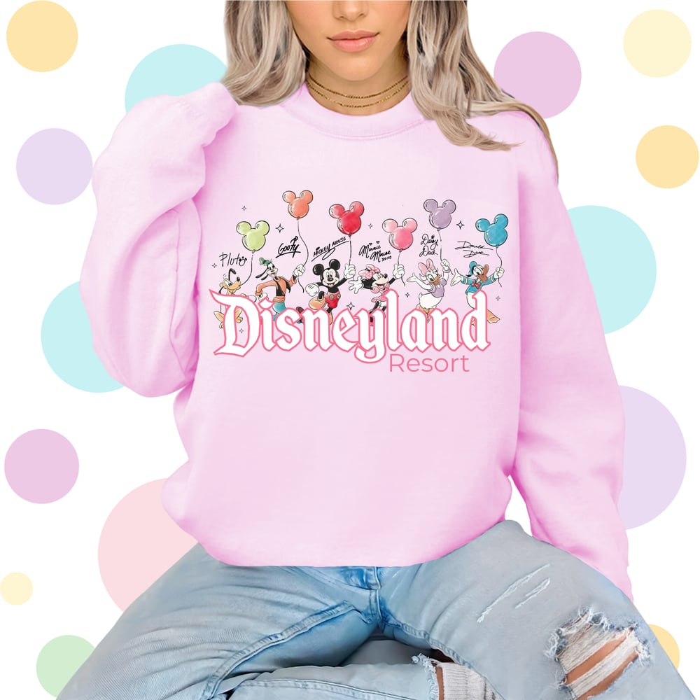 Image of Mickey and Friends with Balloons