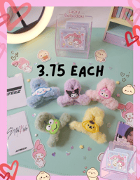 Kawaii Furry Sanrio-Inspired Claw Clips