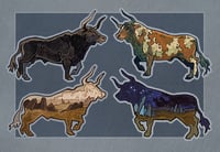 Image 1 of Baccio and Noukher (Wonder Bull) stickers/keychains