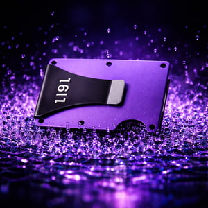 Omega Psi Phi card holder with money clip