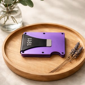 Omega Psi Phi card holder with money clip