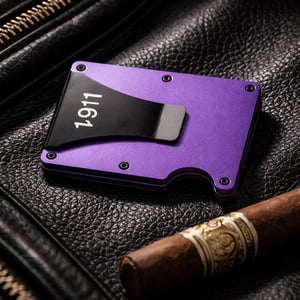 Omega Psi Phi card holder with money clip
