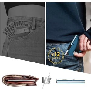 Omega Psi Phi card holder with money clip