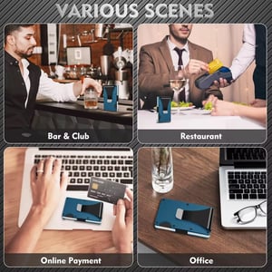 Omega Psi Phi card holder with money clip