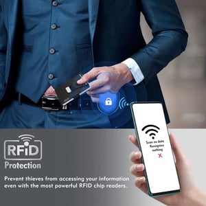 Omega Psi Phi card holder with money clip